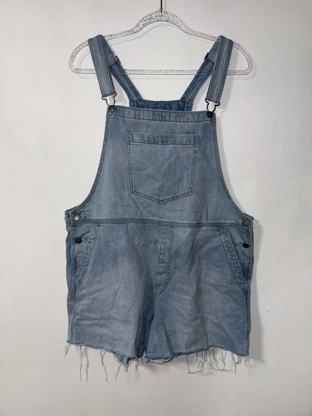 Universal Thread Denim Shortalls Size 14 Blue